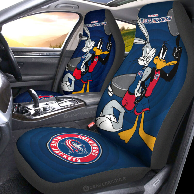 Columbus Blue Jackets Car Seat Covers Custom Car Accessories