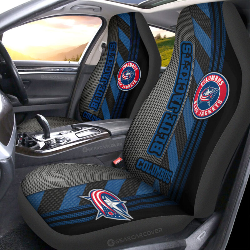 Columbus Blue Jackets Car Seat Covers Custom Car Accessories