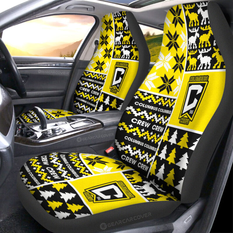 Columbus Crew Car Seat Covers Custom Ugly Style Car Accessories