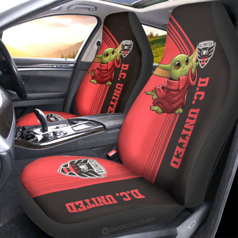 DC United Car Seat Covers Baby Yoda Car Accessories