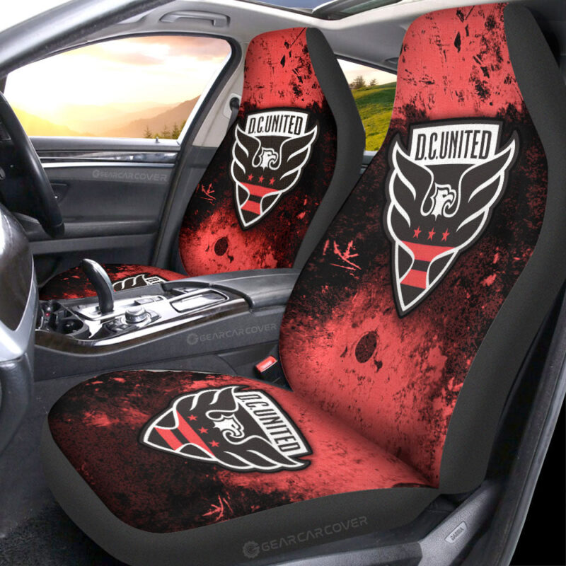 DC United Car Seat Covers Custom Car Accessories