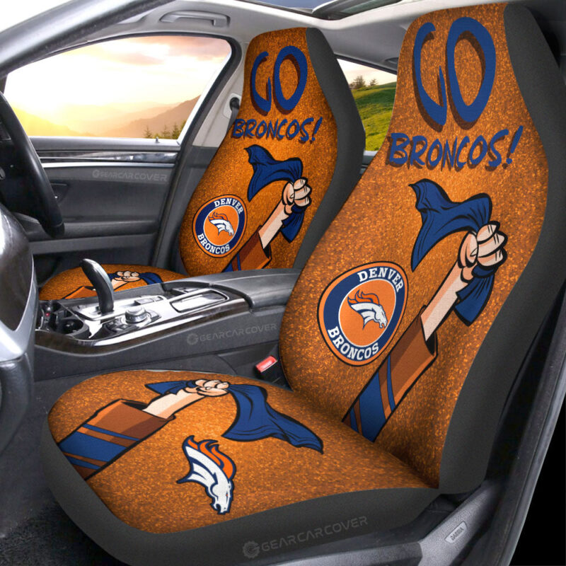 Denver Broncos Car Seat Covers Custom Car Accessories