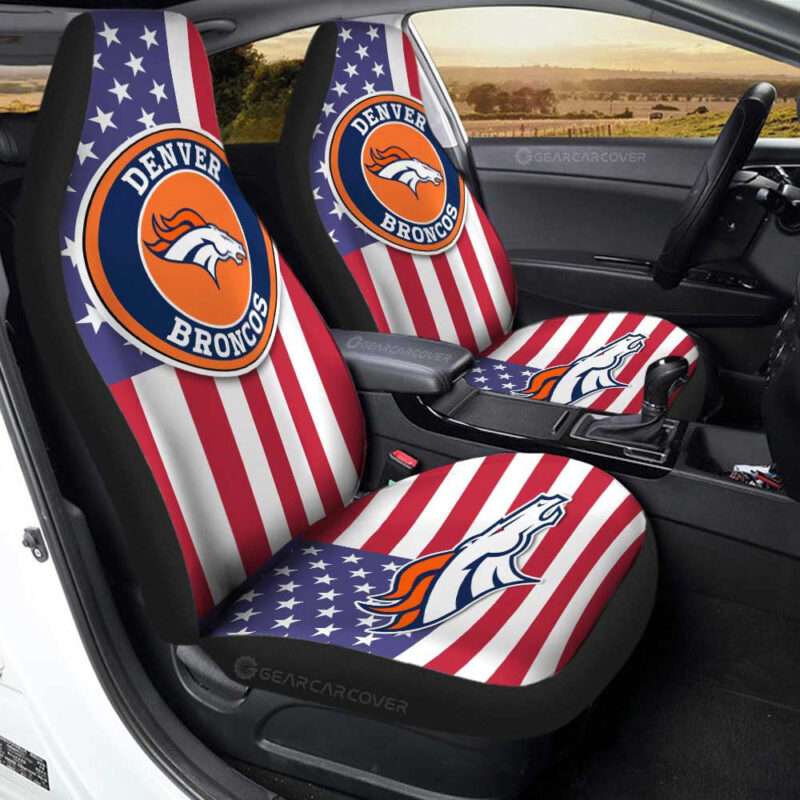 Denver Broncos Car Seat Covers Custom Car Decor Accessories