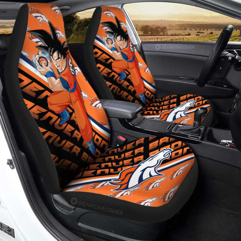 Denver Broncos Car Seat Covers Goku Car Accessories For Fans