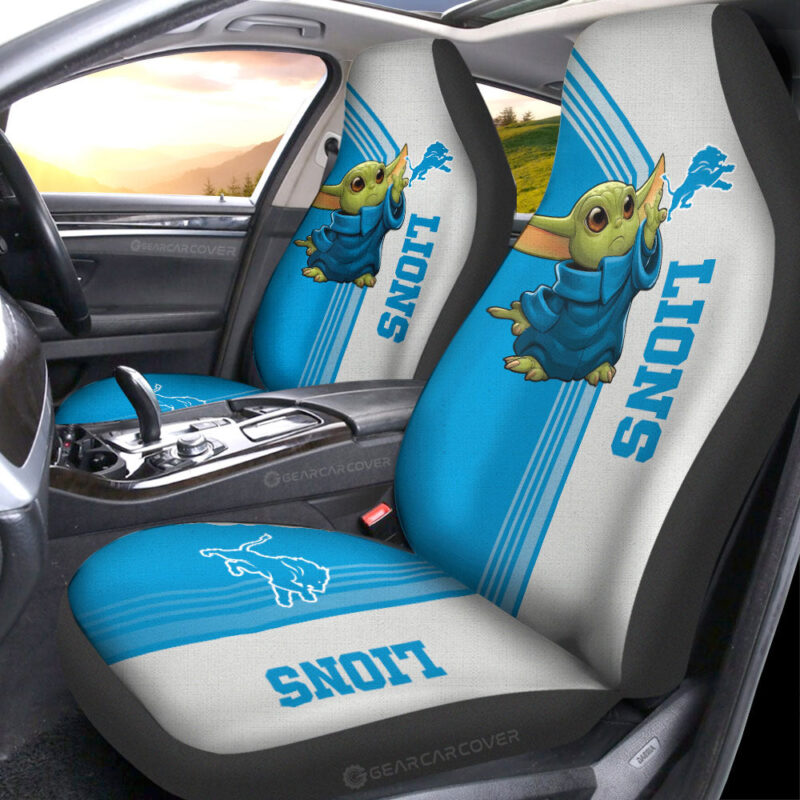 Detroit Lions Car Seat Covers Baby Yoda Car Accessories