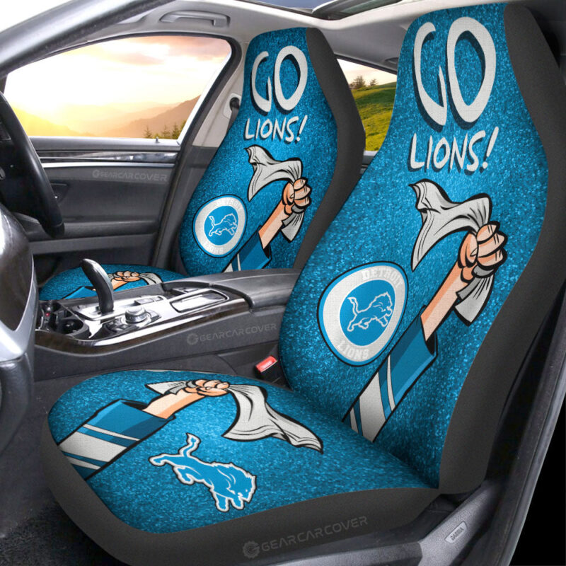 Detroit Lions Car Seat Covers Custom Car Accessories