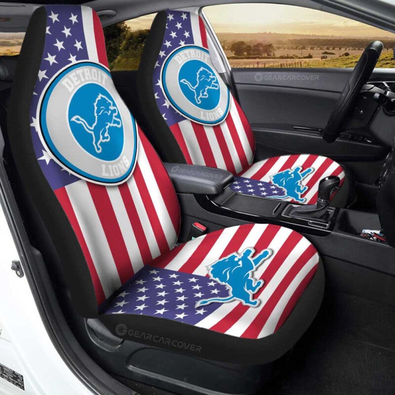 Detroit Lions Car Seat Covers Custom Car Decor Accessories