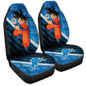 Detroit Lions Car Seat Covers Goku Car Accessories For Fans