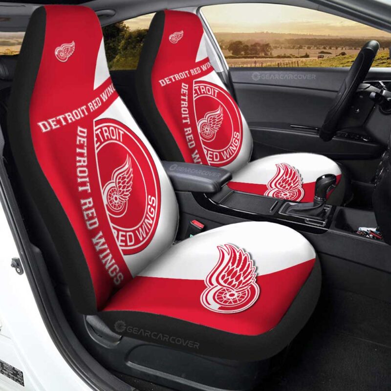 Detroit Red Wings Car Seat Covers Custom Car Accessories For Fans