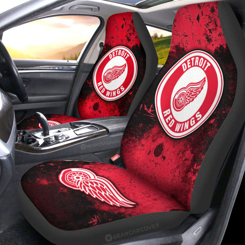 Detroit Red Wings Car Seat Covers Custom Car Accessories