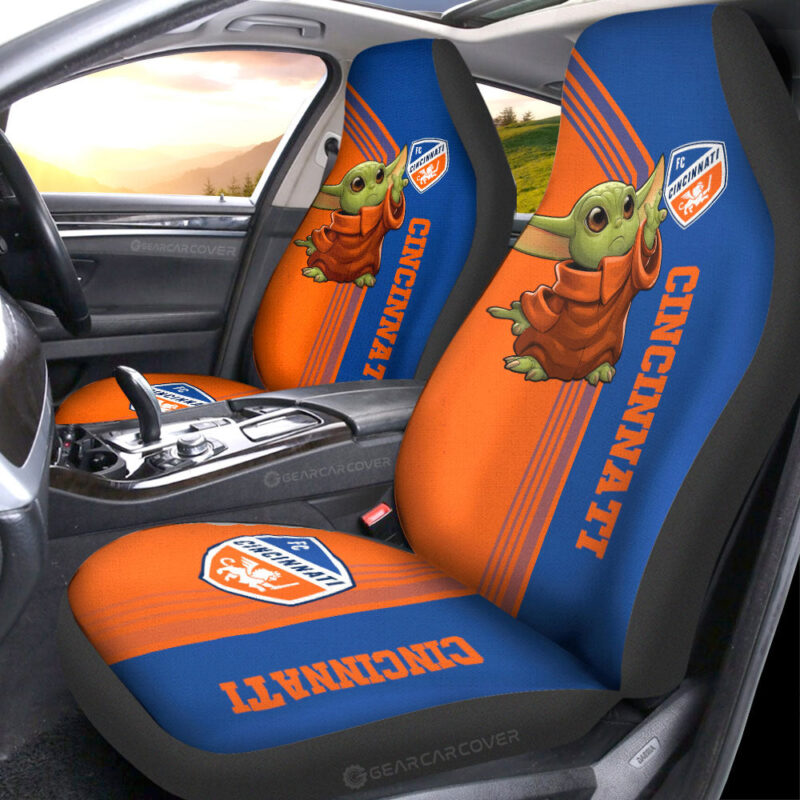 FC Cincinnati Car Seat Covers Baby Yoda Car Accessories