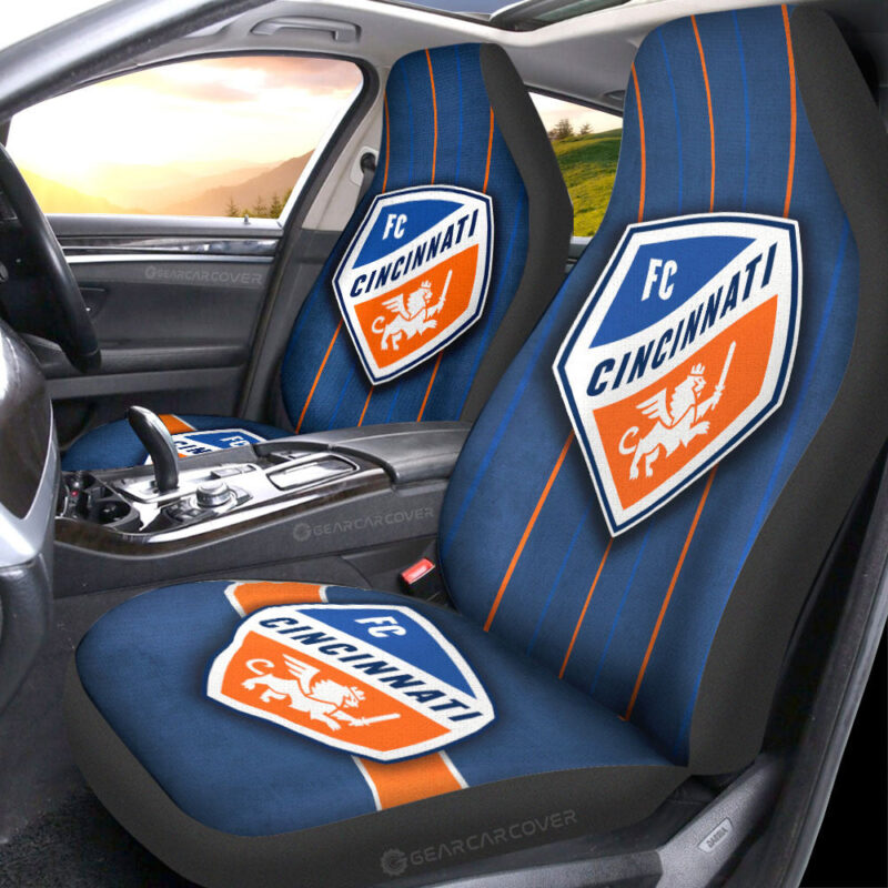 FC Cincinnati Car Seat Covers Custom Car Accessories For Fans