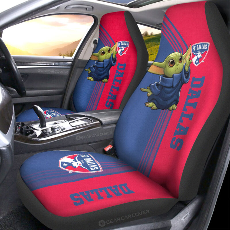 FC Dallas Car Seat Covers Baby Yoda Car Accessories