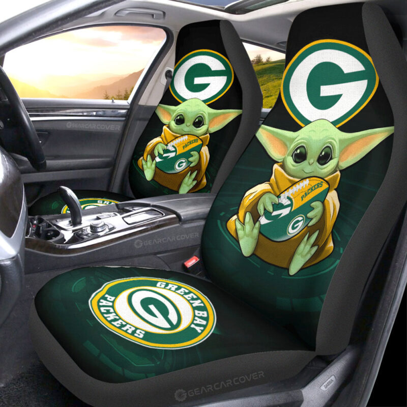 Green Bay Packers Car Seat Covers Baby Yoda Car Accessories For Fan