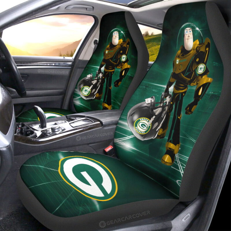 Green Bay Packers Car Seat Covers Buzz Lightyear Car Accessories For Fan