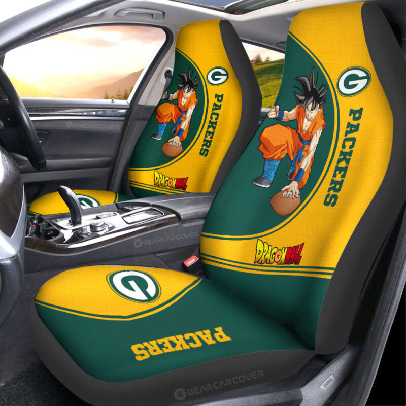 Green Bay Packers Car Seat Covers Goku Car Accessories For Fans