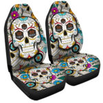 Houston Dynamo FC Car Seat Covers Custom Sugar Skull Car Accessories