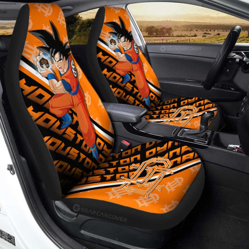 Houston Dynamo FC Car Seat Covers Goku Car Accessories For Fans