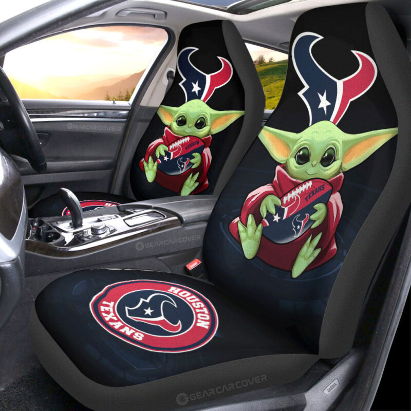 Houston Texans Car Seat Covers Baby Yoda Car Accessories For Fan