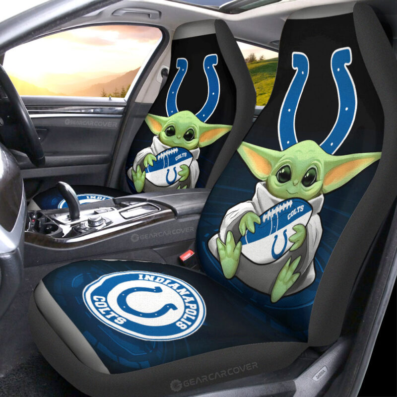 Indianapolis Colts Car Seat Covers Baby Yoda Car Accessories For Fan