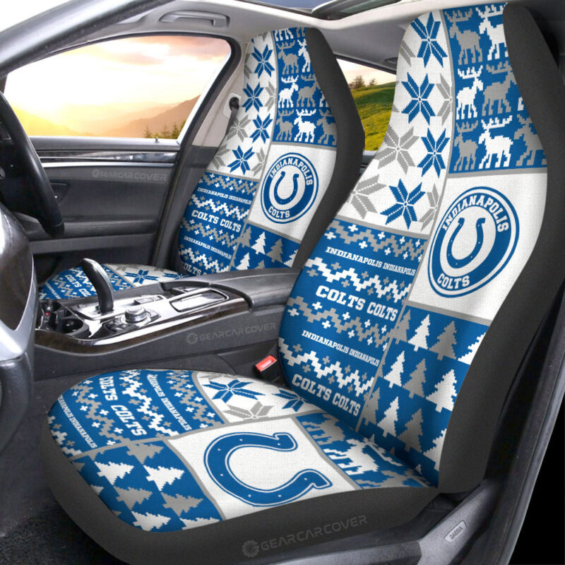 Indianapolis Colts Car Seat Covers Custom Ugly Style Car Accessories