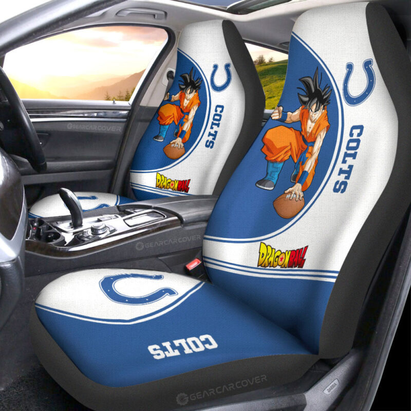 Indianapolis Colts Car Seat Covers Goku Car Accessories For Fans