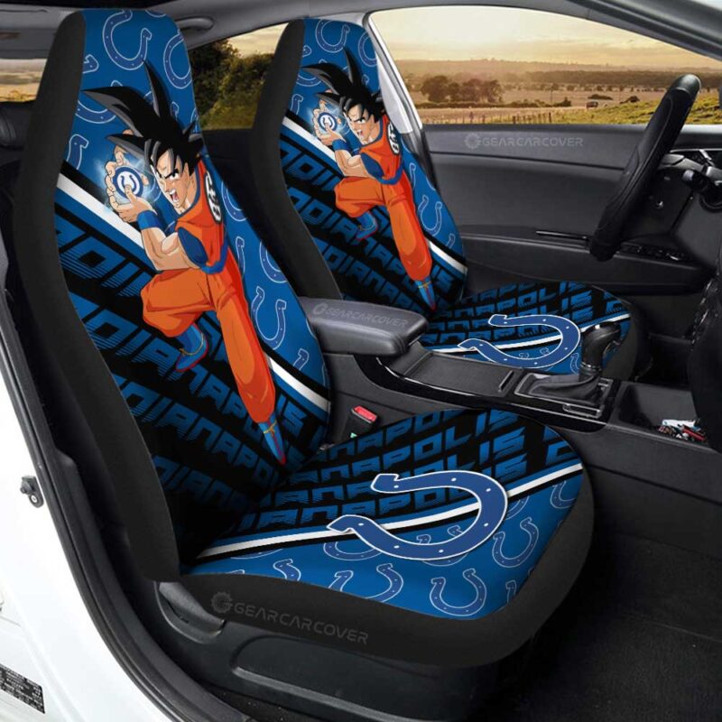 Indianapolis Colts Car Seat Covers Goku Car Decorations For Fans