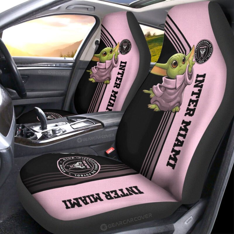 Inter Miami CF Car Seat Covers Baby Yoda Car Accessories