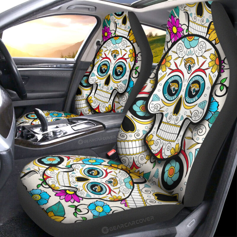 Jacksonville Jaguars Car Seat Covers Custom Sugar Skull Car Accessories