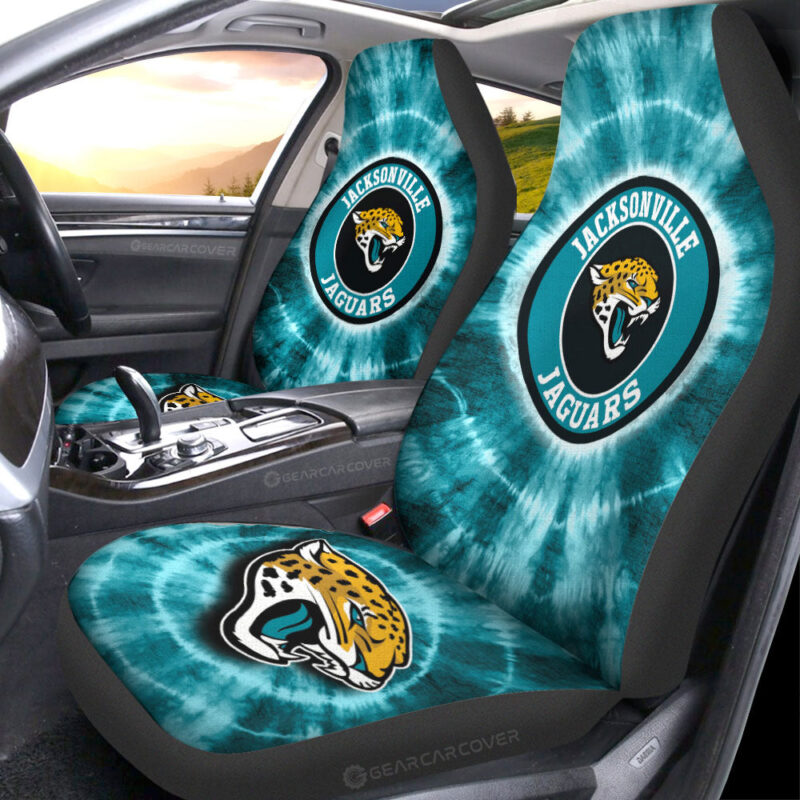 Jacksonville Jaguars Car Seat Covers Custom Tie Dye Car Accessories