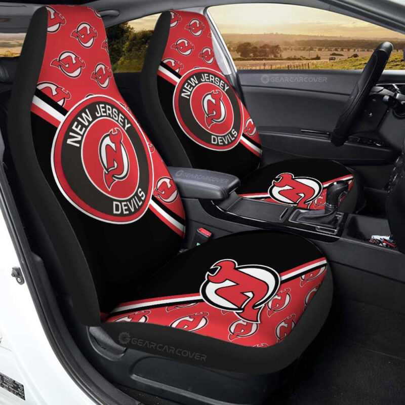 Jersey Devils Car Seat Covers Custom Car Accessories For Fans