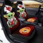 Kansas City Chiefs Car Seat Covers Baby Yoda Car Accessories For Fan