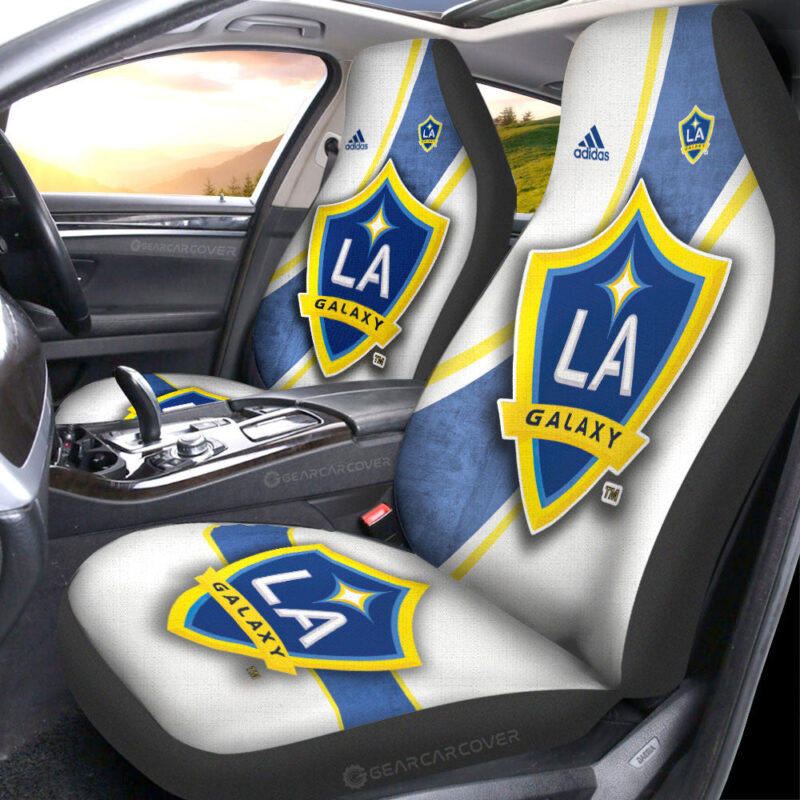 LA Galaxy Car Seat Covers Custom Car Accessories For Fans