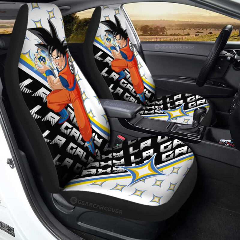 LA Galaxy Car Seat Covers Goku Car Accessories For Fans