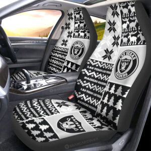 Las Vegas Raiders Car Seat Covers Custom Ugly Style Car Accessories