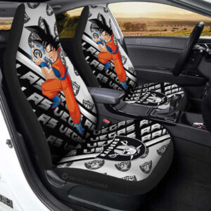 Las Vegas Raiders Car Seat Covers Goku Car Accessories For Fans