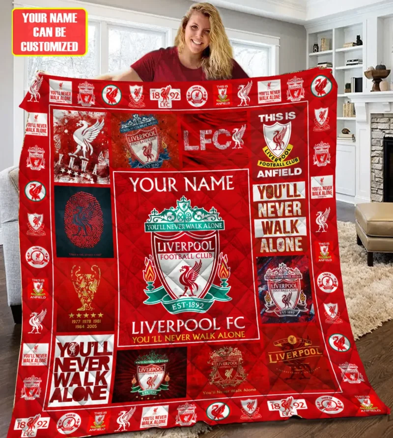 Liverpool You'll Never Walk Alone Quilt Blanket