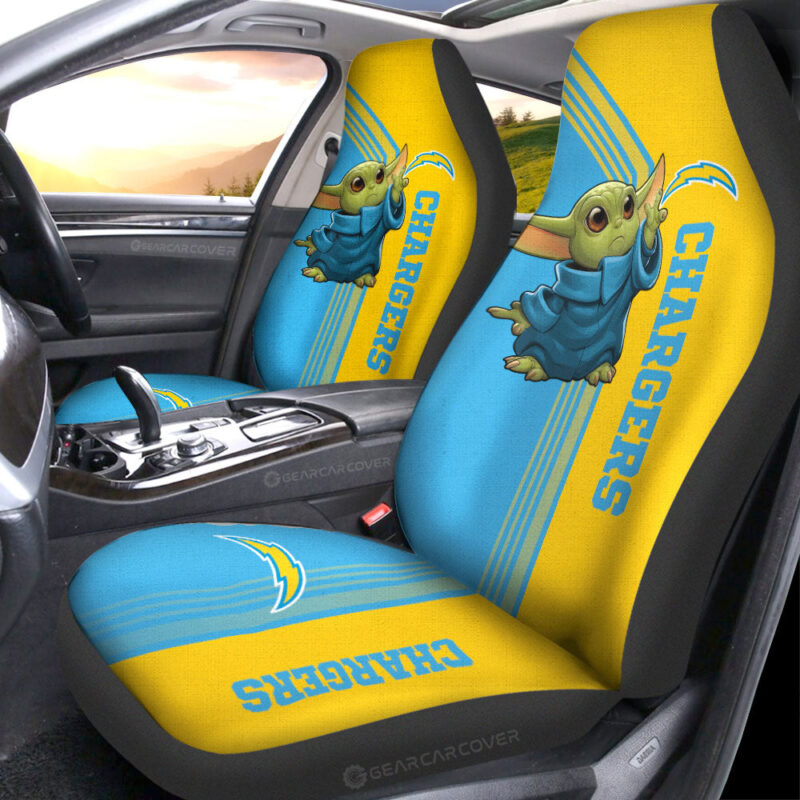 Los Angeles Chargers Car Seat Covers Baby Yoda Car Accessories