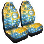 Los Angeles Chargers Car Seat Covers Custom Ugly Style Car Accessories