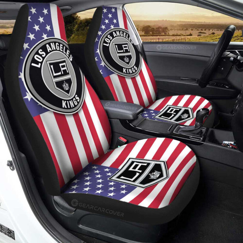 Los Angeles Kings Car Seat Covers Custom Car Decor Accessories