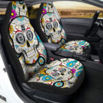 Los Angeles Kings Car Seat Covers Custom Sugar Skull Car Accessories