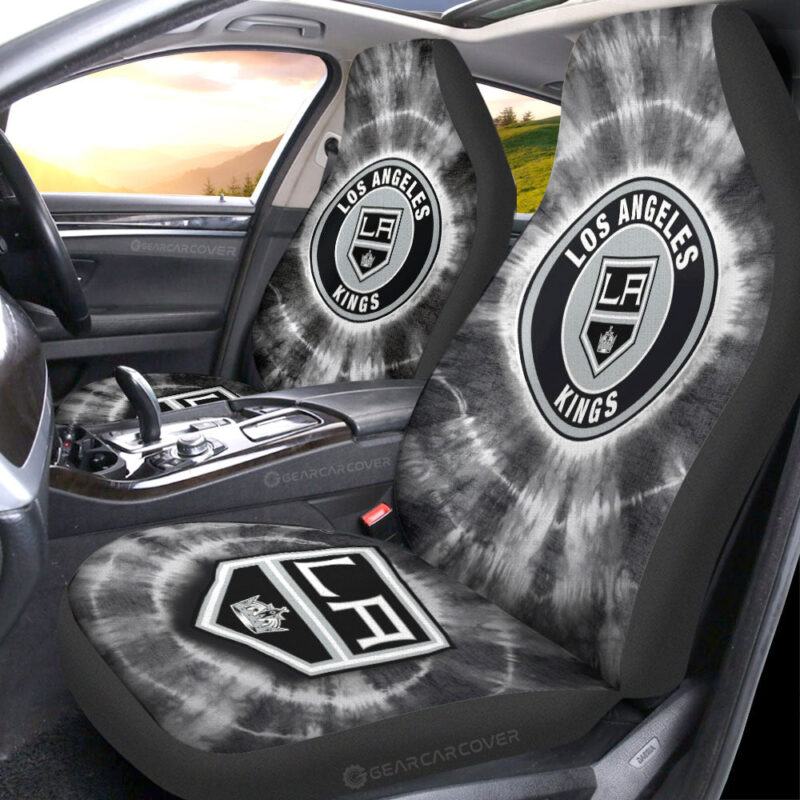 Los Angeles Kings Car Seat Covers Custom Tie Dye Car Accessories