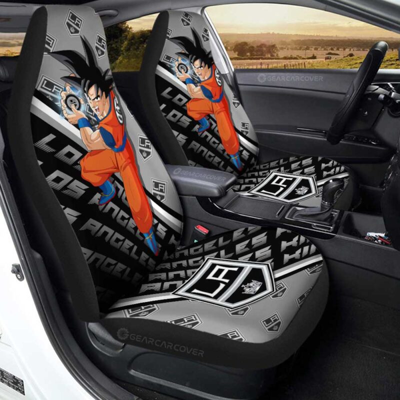 Los Angeles Kings Car Seat Covers Goku Car Decorations For Fans