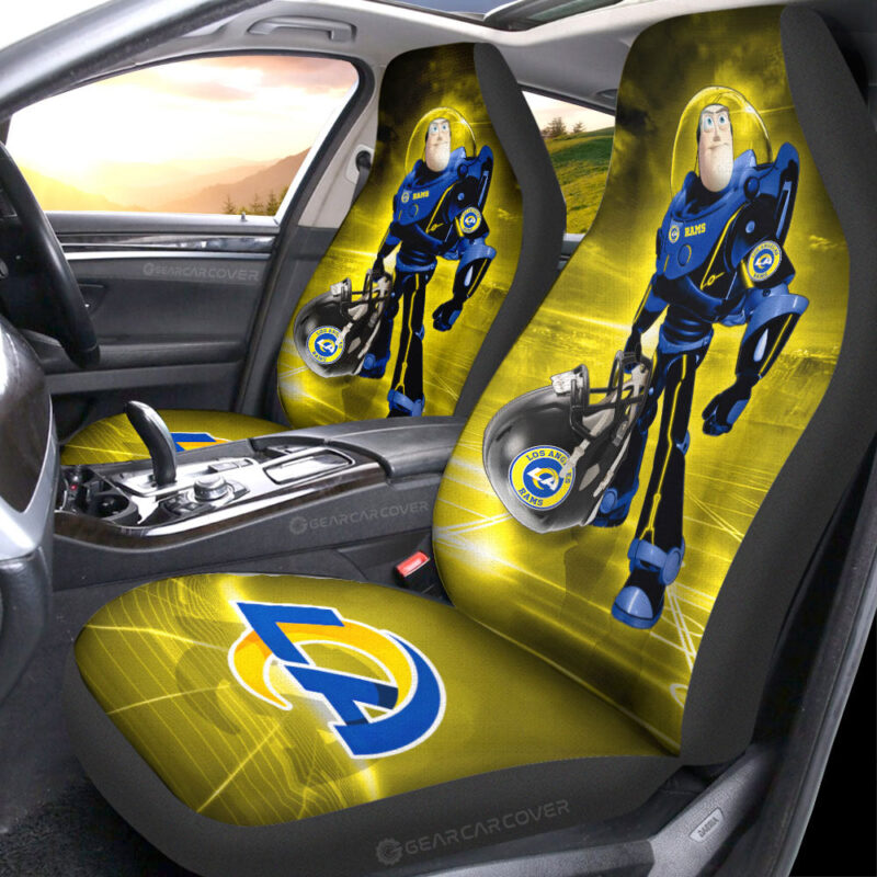 Los Angeles Rams Car Seat Covers Buzz Lightyear Car Accessories For Fan