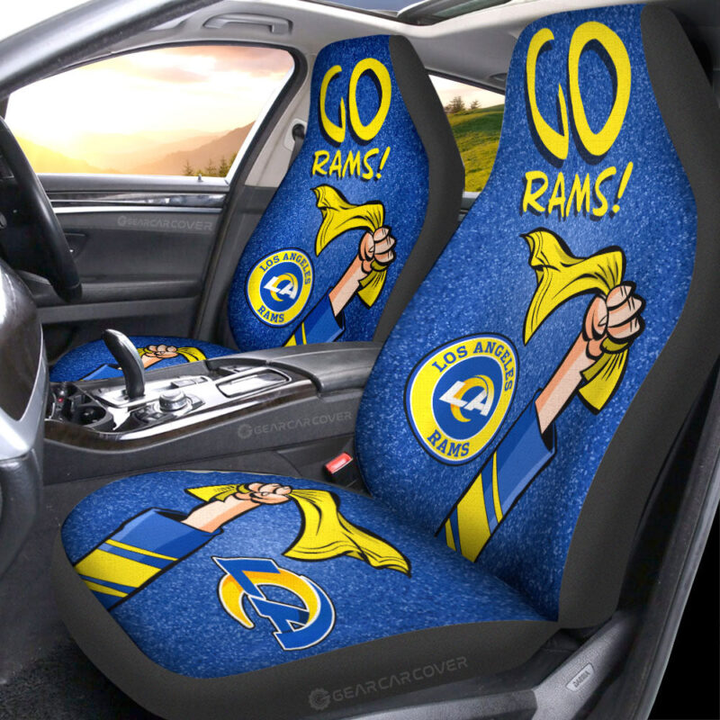 Los Angeles Rams Car Seat Covers Custom Car Accessories