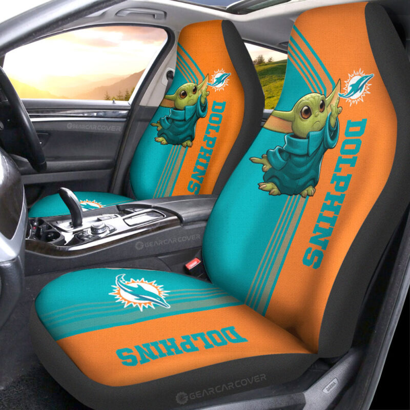 Miami Dolphins Car Seat Covers Baby Yoda Car Accessories