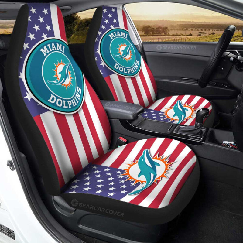 Miami Dolphins Car Seat Covers Custom Car Decor Accessories