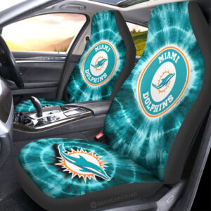 Miami Dolphinsv Car Seat Covers Custom Tie Dye Car Accessories