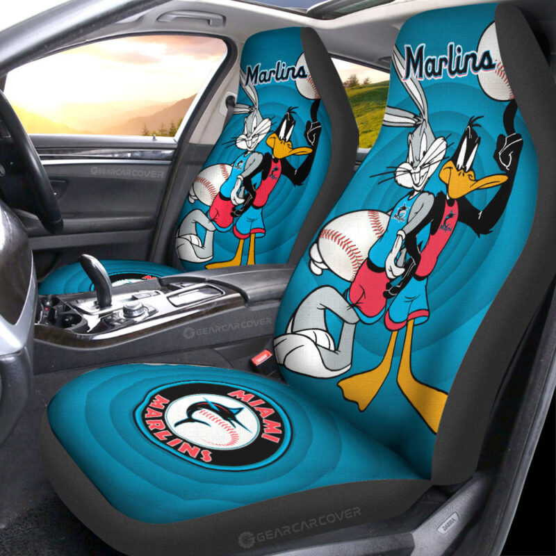 Miami Marlins Car Seat Covers Custom Car Accessories