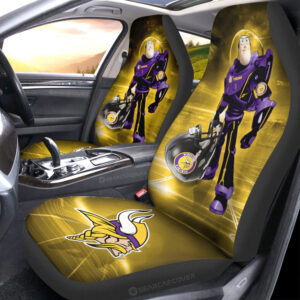 Minnesota Vikings Car Seat Covers Buzz Lightyear Car Accessories For Fan